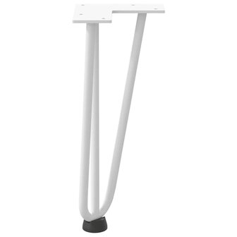 Tafelpoten voor Salontafel 4 st 30 cm massief staal wit 6