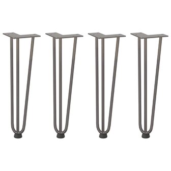 Tafelpoten voor Salontafel 4 st 42 cm massief staal naturel 2