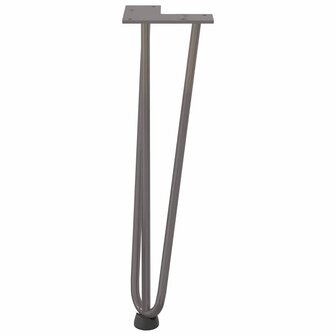 Tafelpoten voor Salontafel 4 st 42 cm massief staal naturel 5