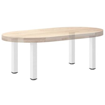 Salontafelpoten 4 st 30-32 cm staal wit 8