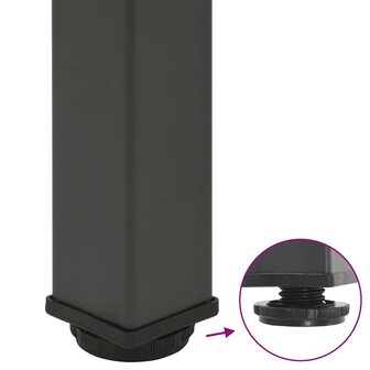 Salontafelpoten 4 st 30-32 cm staal antraciet 9