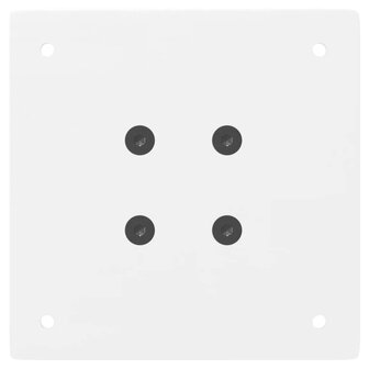 Salontafelpoten 4 st 30 cm staal wit 6