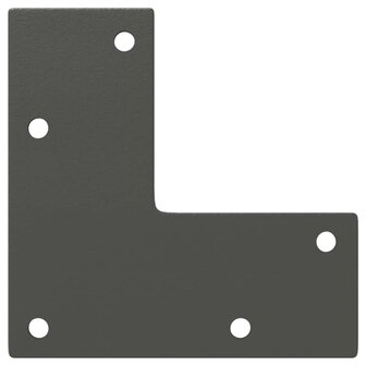 Salontafelpoten conische vorm 4 st 30-31 cm staal antraciet 7