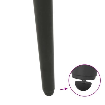 Salontafelpoten conische vorm 4 st 42-43 cm staal antraciet 9