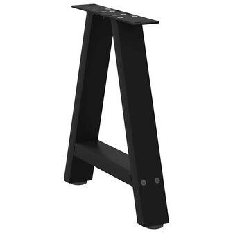 Salontafelpoten 2 st A-vormig 38x(42-43) cm staal zwart 4
