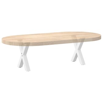 Salontafelpoten 2 st X-vormig 37x(30-31) cm staal wit 7