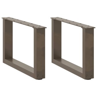 Salontafelpoten 2 st U-vormig 50x(30-31) cm staal naturel 1