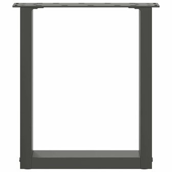 Salontafelpoten 2 st U-vormig 28x(42-43) cm staal antraciet 5