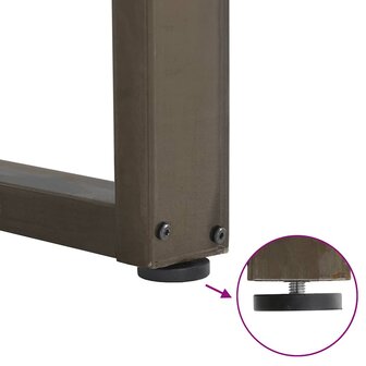 Salontafelpoten 2 st U-vormig 28x(42-43) cm staal naturel 9
