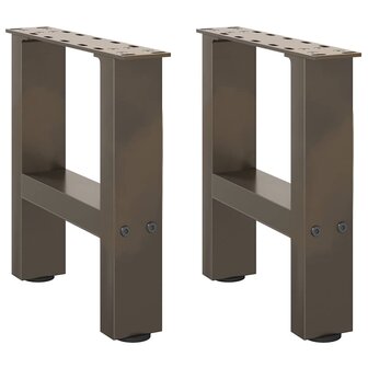 Salontafelpoten 2 st 30x (30-31) cm staal naturel staal 1
