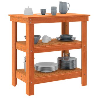Werkbank Wasbruin 78,5 x 50 x 80 cm Massief grenenhout 3