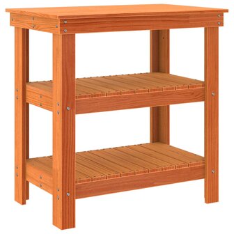 Werkbank Wasbruin 78,5 x 50 x 80 cm Massief grenenhout 7