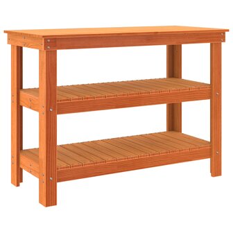 Werkbank Wasbruin 110,5 x 50 x 80 cm Massief grenenhout 7
