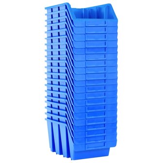 Stapelbakken 20 st kunststof blauw 3