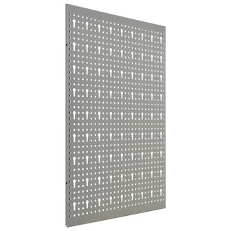 Gaatjespanelen wandgemonteerd 4 st 40x58 cm staal 4