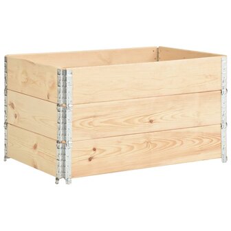 Palletopzetranden 3 st 50x100 cm massief grenenhout 2