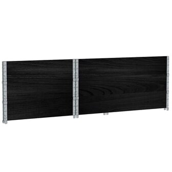 Palletopzetranden 3 st 120x80 cm massief grenenhout zwart 6