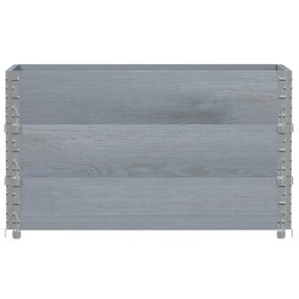 Palletopzetranden 3 st 100x50 cm massief grenenhout grijs 3