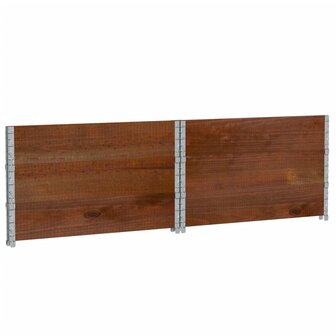 Palletopzetranden 3 st 100x100 cm massief grenenhout bruin 6