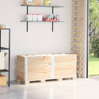 Palletopzetranden 3 st 150x50 cm massief grenenhout 1