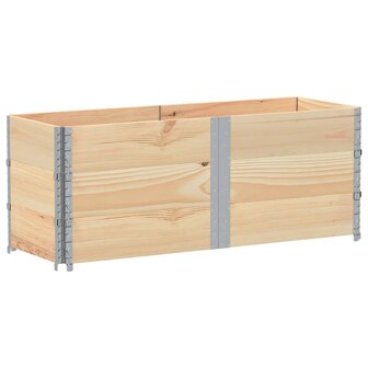 Palletopzetranden 3 st 150x50 cm massief grenenhout 2