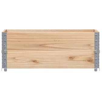 Palletopzetranden 2 st 100x50 cm massief grenenhout 3