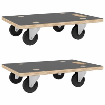 Meubelhondjes 2 st rechthoekig 250 kg 80x55x11,5 cm 2