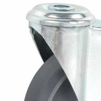 Zwenkwielen met boutgaten 4 st 125 mm 9