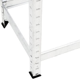 Bandenrekken 2-laags 2 st 110x40x110 cm staal zilverkleurig 7