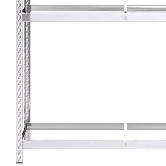Bandenrekken 3-laags 2 st 110x40x200 cm staal zilverkleurig 7