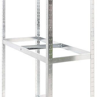 Bandenrekken 3-laags 2 st 110x40x200 cm staal zilverkleurig 8