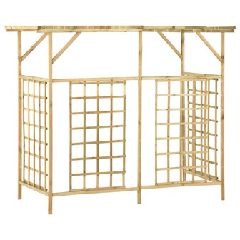 Pergola voor 3 containers ge&amp;iuml;mpregneerd grenenhout 5