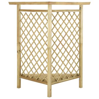 Hoekpergola met bank 166x81x174 cm ge&amp;iuml;mpregneerd grenenhout   4