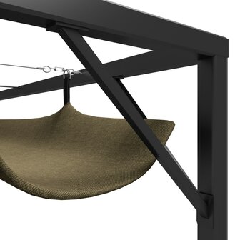 Tuinprieel met uittrekbaar dak 180 g/m&amp;sup2; 3x3 m taupe 7