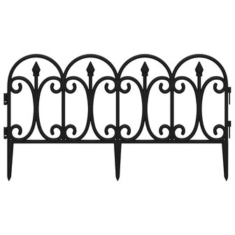 Gazonranden 17 st 10 m polypropeen zwart 4