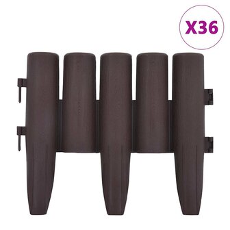Gazonranden 36 st 10 m PP bruin 2
