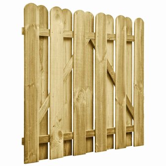 Tuinpoort 100 x 100 cm Massief grenenhout Groen 2