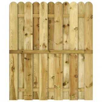 Tuinpoort 100 x 125 cm Massief grenenhout Groen 3