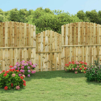 Poort 100x150 cm ge&amp;iuml;mpregneerd grenenhout 1