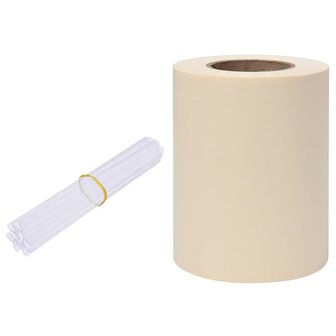 Tuinscherm 35x0,19 m PVC cr&amp;egrave;me 2