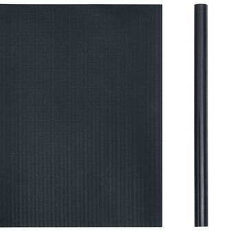 Tuinscherm 35x0,19 m PVC mat donkergrijs 3