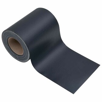 Tuinscherm 35x0,19 m PVC mat donkergrijs 5