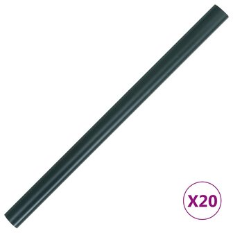 Tuinscherm 35x0,19 m PVC matgroen 8