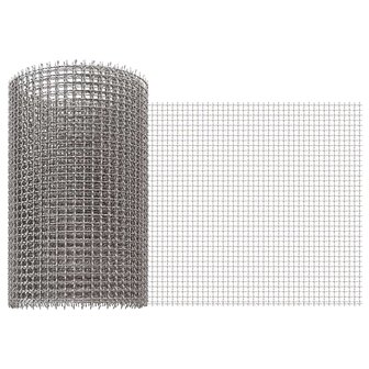 Gaas Scherm 20 x 200 cm 3 Mesh RVS 201 Zilverkleurig 1