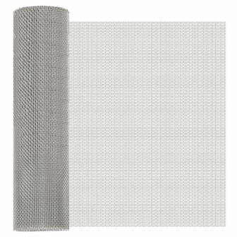 Gaas Scherm 40 x 500 cm 8 Mesh RVS 201 Zilverkleurig 1