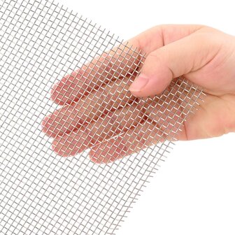 Gaas Scherm 40 x 500 cm 8 Mesh RVS 201 Zilverkleurig 4