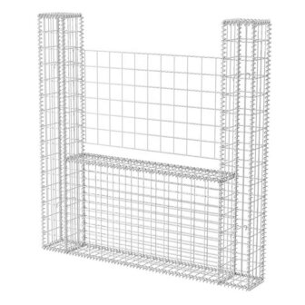 Gabion mand U-vormig 160x20x150 cm staal  2