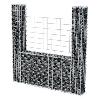 Gabion mand U-vormig 160x20x150 cm staal  3