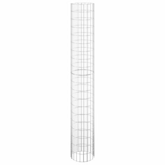 Gabion paal rond &amp;Oslash;30x200 cm gegalvaniseerd staal 2