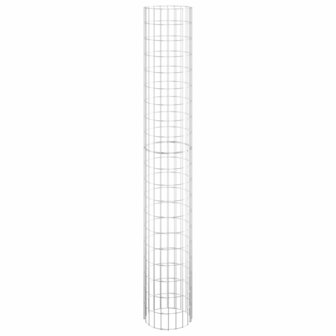 Gabion paal rond &amp;Oslash;30x200 cm gegalvaniseerd staal 3